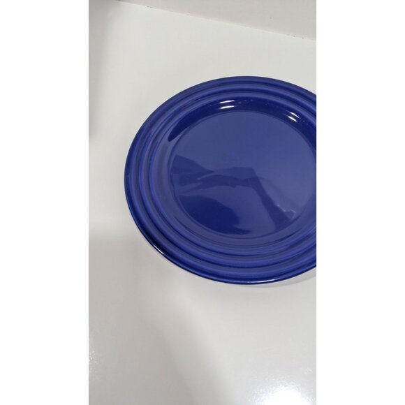 Pier 1 New Essentials Azure Blue Brazil Ironstone 11" Dinner Plate - Picture 2 of 7